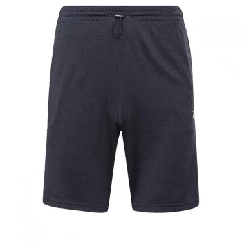 image of Reebok Workout Ready M lange Shorts Mens - Vector Navy