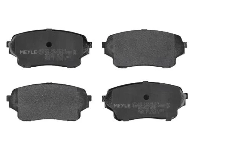 Image of MEYLE 025 243 0115/W Brake pad set Front Axle, excl. wear warning contact, Original Quality, with anti-squeak plate Brake Pad Set,disc brake (402)