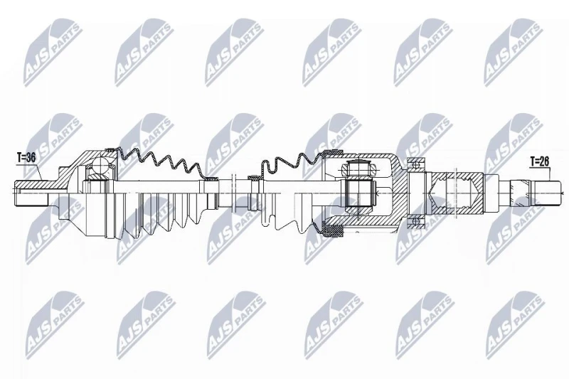 Image of NTY Drive shaft NTY NPW-FR-082