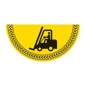 image of 'forklift Symbol' Floor Graphic (750mm x 375mm)