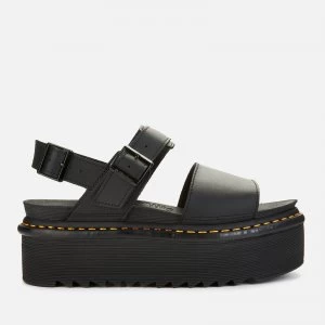 image of Dr. Martens Womens Voss Quad Double Strap Sandals - Black - UK 4