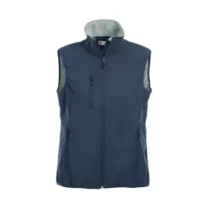 Clique Womens/Ladies Plain Softshell Gilet (XXL) (Dark Navy)