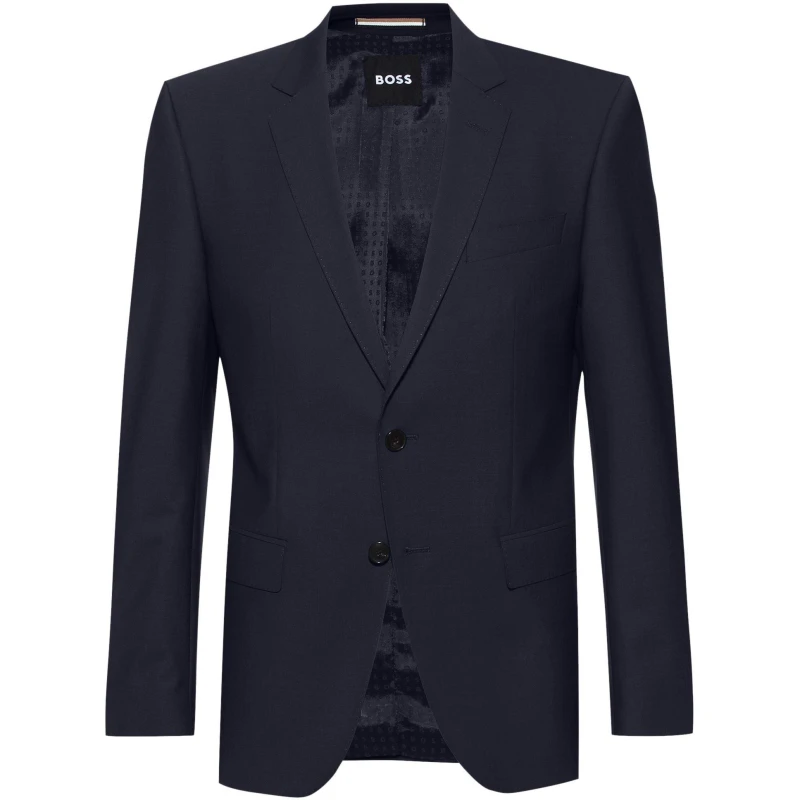 Image of Boss Mens H Huge Mm C Formal Jacket Dark Blue male 40 (50)