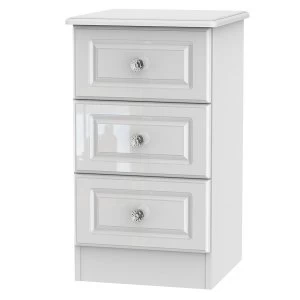 Image of Robert Dyas Berryfield Ready Assembled 3-Drawer Bedside Table