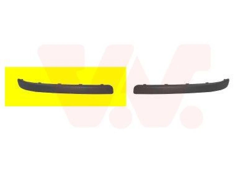 Image of VAN WEZEL Bumper moulding VAN WEZEL 3779553