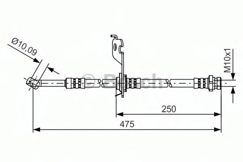 Image of Bosch 1 987 481 393 Brake Hose Brake Hose (83)
