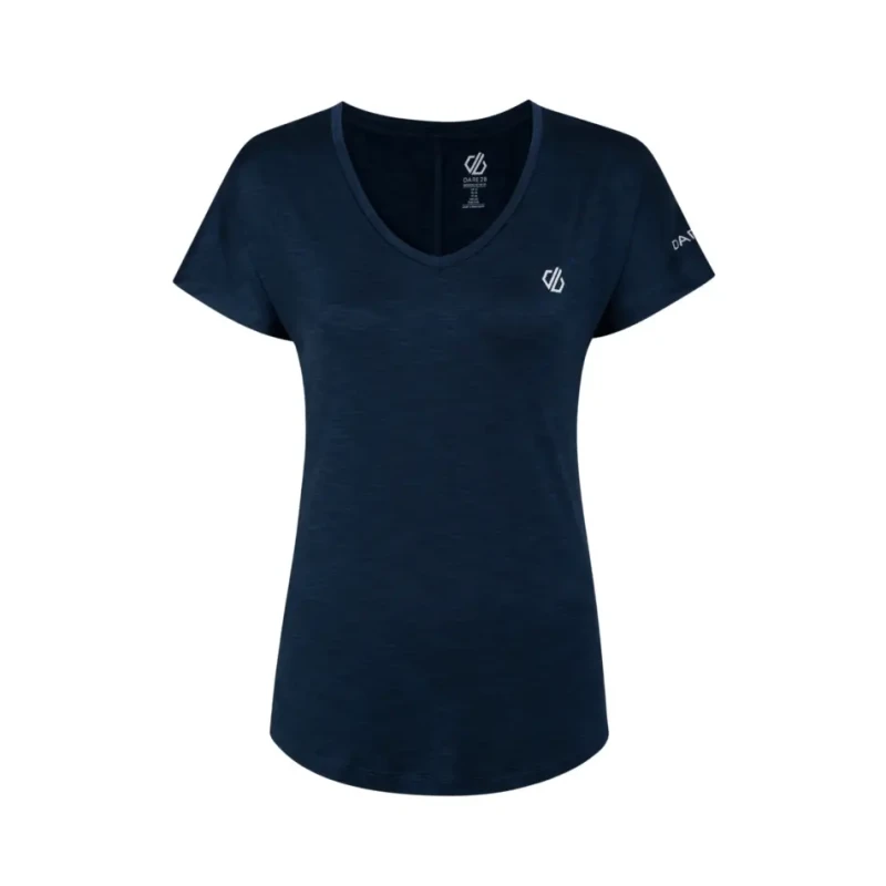 Image of Dare 2B Womens Vigilant Lightweight Wicking Active T Shirt 8 - Bust 32' (81cm) MoonLight Denim DWT455-ZV7-8