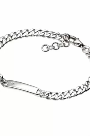 image of D For Diamond Boys Plain ID Bracelet JEWEL B2843