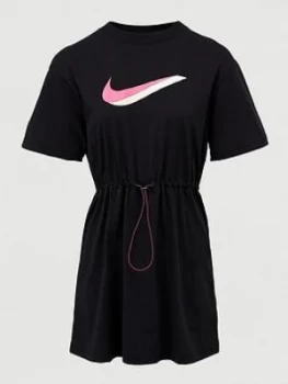 Image of Nike NSW Icon Clash Dress - Black, Size S, Women