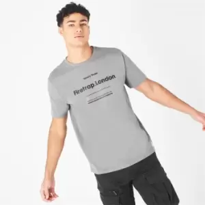 Image of Firetrap Graphic T-Shirt Mens - Grey
