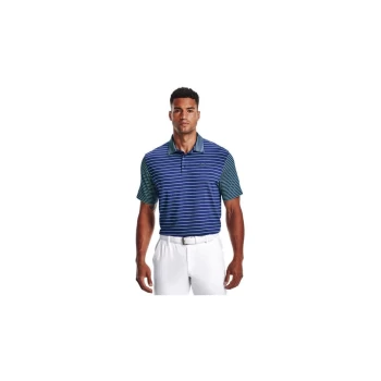 Under Armour Mens Playoff Polo 2.0 - Royal/Stadium Green - M Size: Med