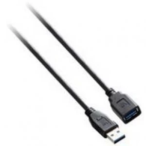 Image of V7 Black USB Extension Cable USB 3.0 A Female to USB 3.0 A Male 3m 10ft