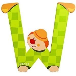 Image of Janod Wooden Clown Letter Multicoloured