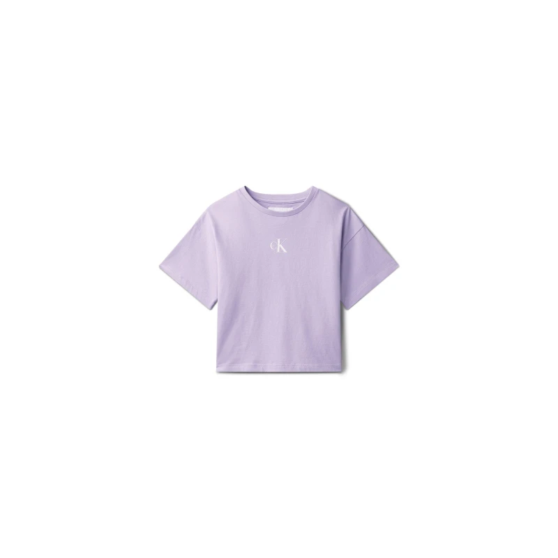 Image of Calvin Klein CK L Boxy T-Shirt Jn63 Purple female 14Y
