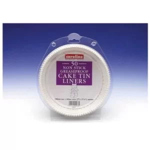 image of Caroline Round Cake Tin Liner 7", 50 Pack