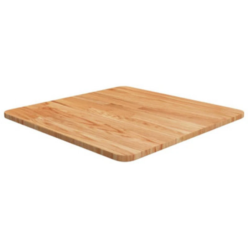 Image of Vidaxl Square Table Top Light Brown 50X50X1.5Cm Treated Solid Wood Oak, Brown 343001