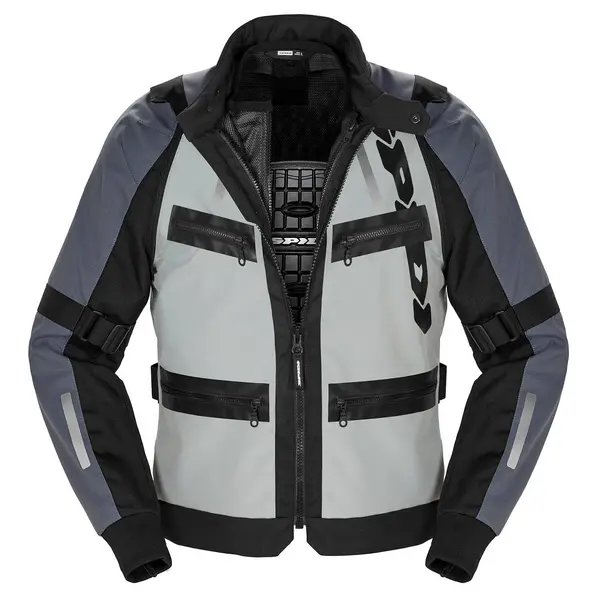 Image of Spidi Enduro Pro Jacket Black Grey Size 2XL