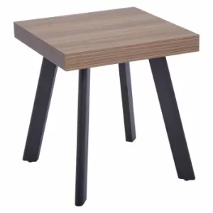 Image of Interiors by PH Modern Side Table with Metal Legs, black