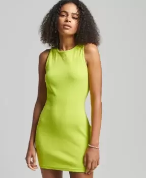 Image of Superdry Womens Surplus Jersey Dress Green / Lime Green - Size: 12