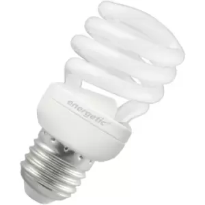 Image of Energetic CFL T2 Mini Helix Spiral 15W E27 Warm White Frosted