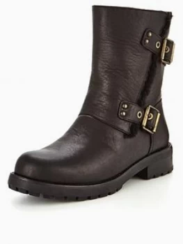 Image of UGG Niels Calf Boot Black Size 4 Women
