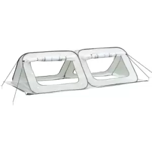 Image of Outsunny Pop Up Mini Greenhouse w/ Roll Up Doors & Bag PE Cover 240 x 120 x 75cm