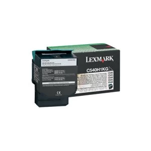 image of Lexmark C540H1KG Black Laser Toner Ink Cartridge