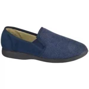 Image of Fleet & Foster Tim Twin Gusset Slipper Male Navy UK Size 10