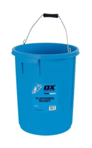 image of OX P110825 Pro Plasterers Bucket 5 Gallon 25 Litre Blue