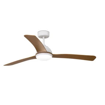Image of Grid LED White Ceiling Fan with DC Motor , 3000K
