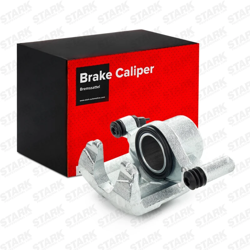 Image of STARK SKBC-0460729 Brake caliper Front Axle, without holder Grey Cast Iron Brake Caliper (78)