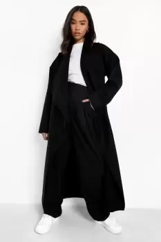 image of Super Oversized Waterfall Wool Look Coat