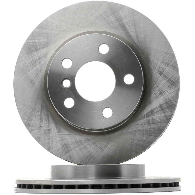 Image of RIDEX 82B1447 Brake disc Front Axle, Vented, Cast Iron, Uncoated, Untreated, without bolts/screws Cast Iron Brake Disc (82)