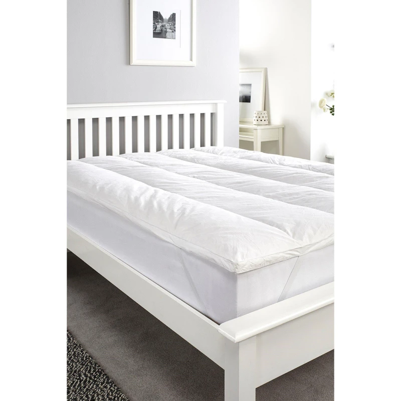 Image of Downland Duck Feather Mattress Topper White unisex King Size