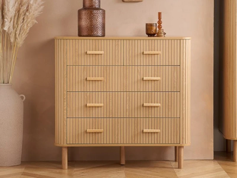 Image of Birlea Axel Oak 32 Drawer Chest of Drawers