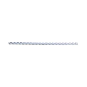Image of Original Acco GBC Binding Comb 8mm A4 21 Ring White Pack of 100
