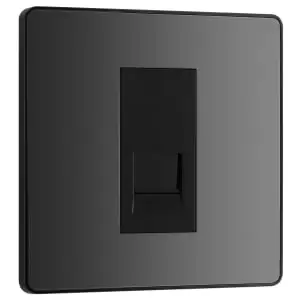 Image of BG Evolve Master Black Chrome Single Telephone Socket