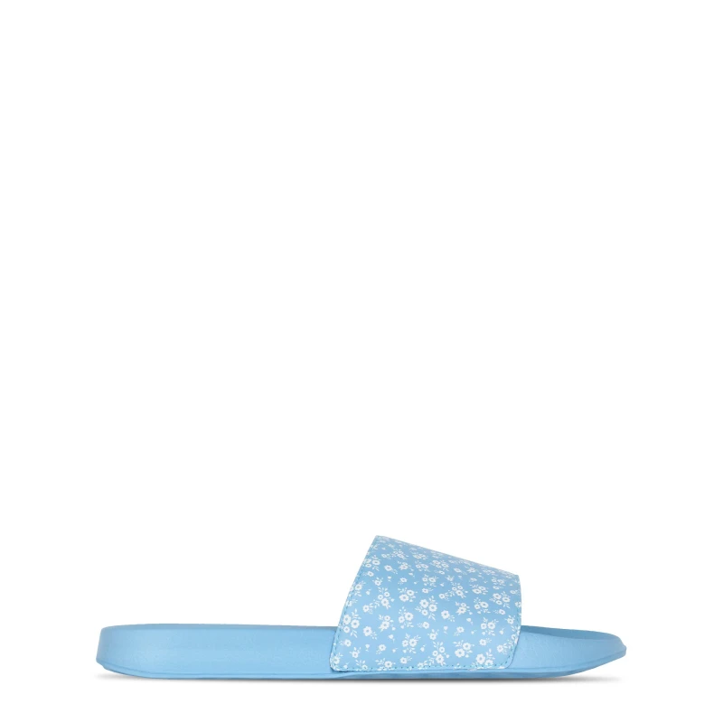 Image of SoulCal Ditsy Sliders Womens - Blue Blue 4