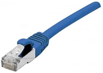 Image of Patch Cord RJ45 CAT.6a S/FTP LSZH Snagless Blue - 0.15 M Full Copper