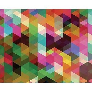 Image of ohpopsi Geometric Wall Mural Multi 14.4m L