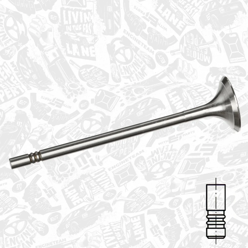 Image of ET ENGINETEAM Exhaust valve ET ENGINETEAM VE0179