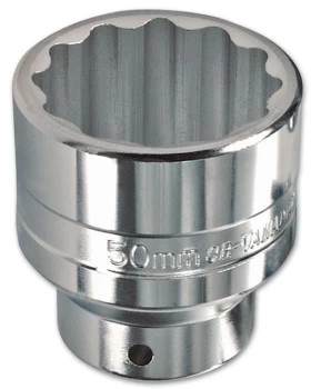 image of Laser Tools 1907 Socket Bi-Hex 3/4"D - 50mm Chrome Vanadium