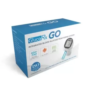 Image of GlucoRx Go Blood Glucose Meter with 50 Test Strips