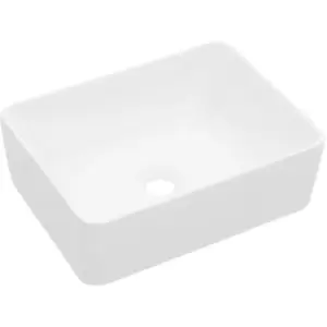 image of Vidaxl - Wash Basin 40x30x13cm Ceramic White White