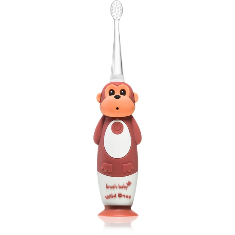 Image of brush-baby WildOnes Monkey Electric Rechargeable Toothbrush Brown