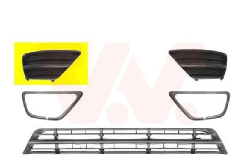 Image of VAN WEZEL Bumper grill VAN WEZEL 1861592