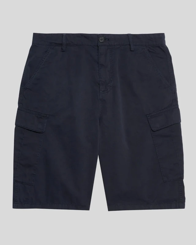 Image of Lyle & Scott Mens Cotton Cargo Shorts in Navy