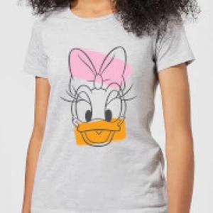 Image of Disney Mickey Mouse Daisy Duck Head Womens T-Shirt - Grey - 3XL