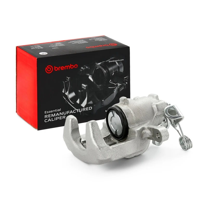 Image of BREMBO F 61 247 Brake caliper ESSENTIAL LINE Rear Axle Right Grey Cast Iron Brake Caliper (78)