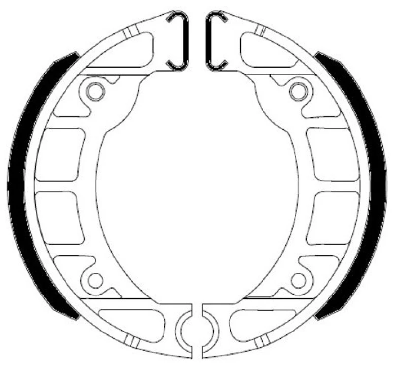 Image of FERODO FSB910A Brake Shoes Ø: 105mm Brake Shoe Set (70)